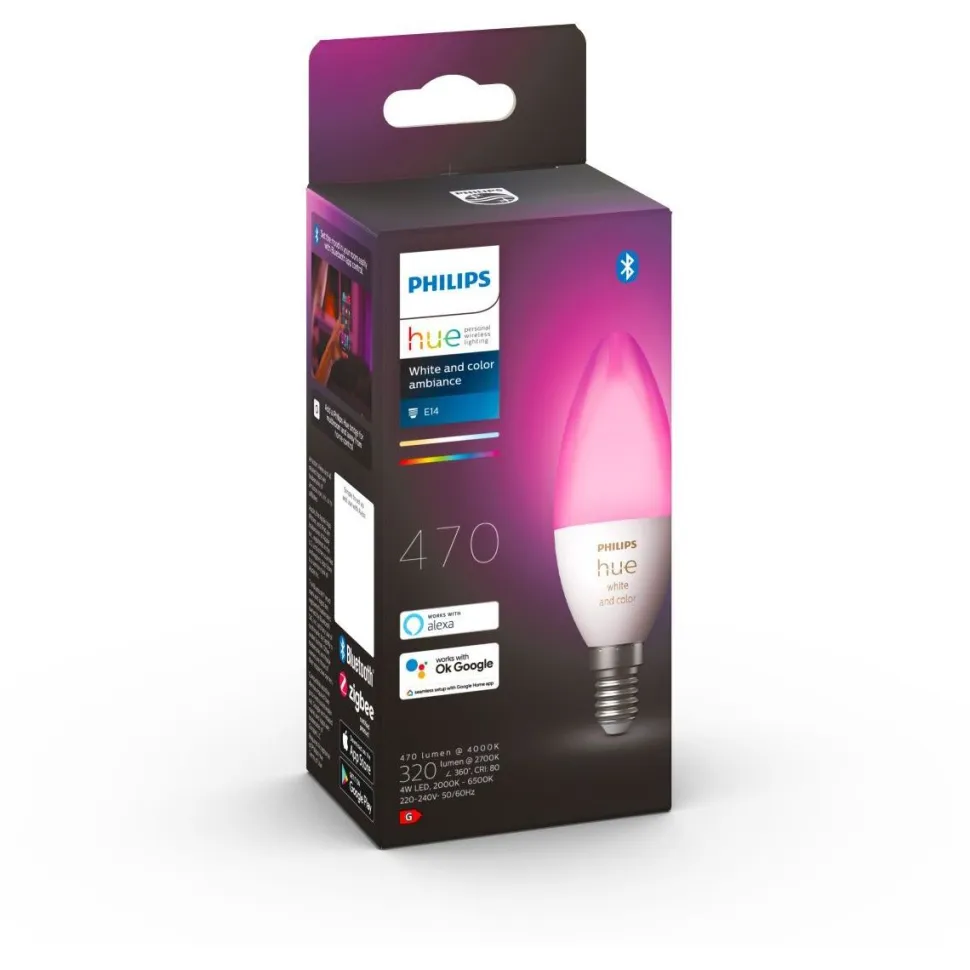 LED-älylamppu Philips Hue WCA 5,3W B39 E14