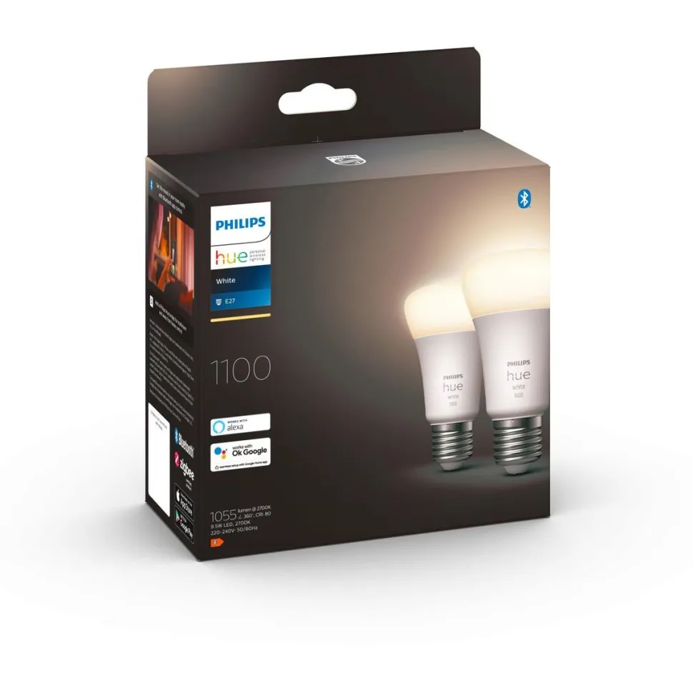 LED-älylamppu Philips Hue W 9,5W A60 E27 2kpl