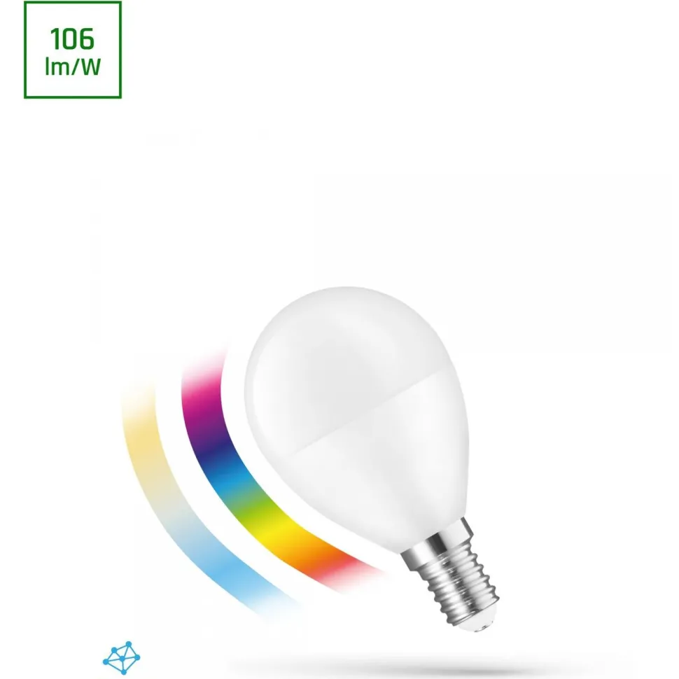 LED-älylamppu Spectrum E27 5W 230V CCT+DIM BTM 3000-6000K