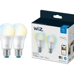 LED-älypolttimo WiZ Wi-Fi 2700-6500K 8W E27 2kpl