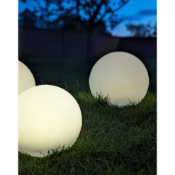 LED-maapiikkivalaisin aurinkokennolla House Nordic Lifton, ø25cm, valkoinen