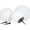 LED-maapiikkivalaisin aurinkokennolla House Nordic Lifton, 3kpl, valkoinen