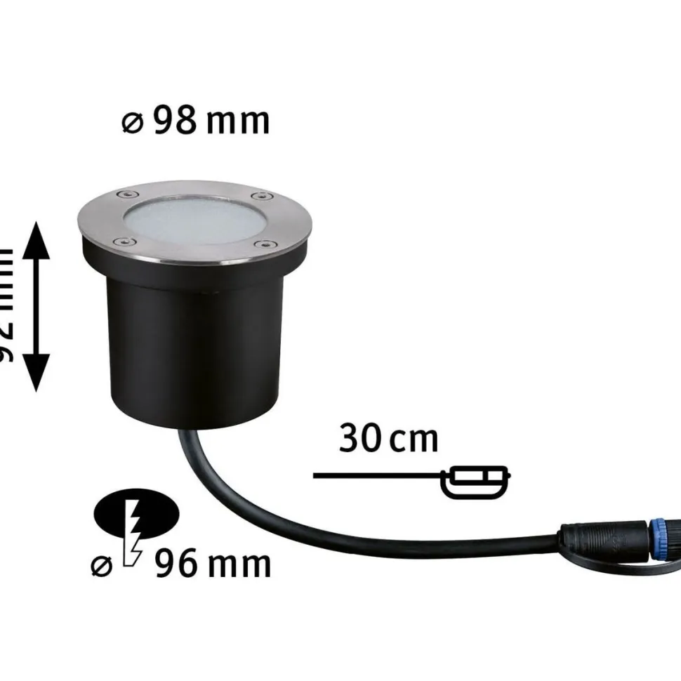 LED-Maavalaisin Paulmann Plug & Shine upotettava RGBW