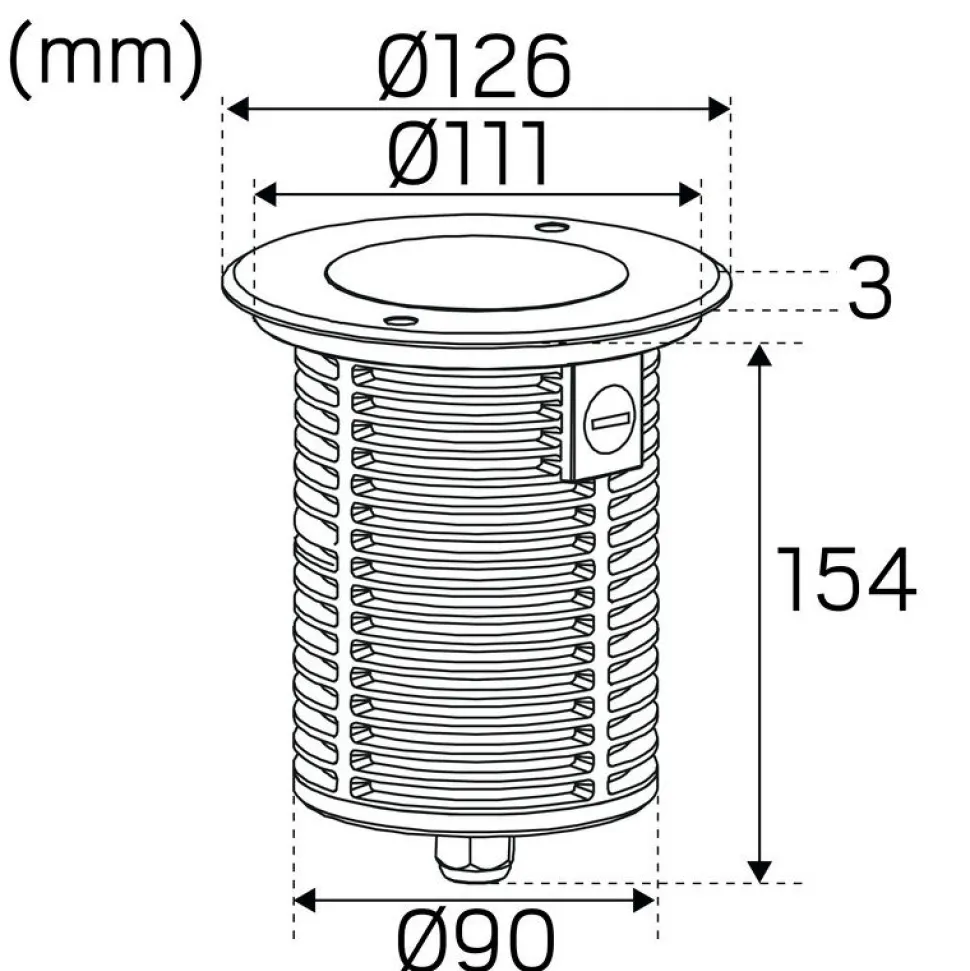 LED-maavalaisin Hide-a-lite Spot Up Multi 7 Tilt 3000K