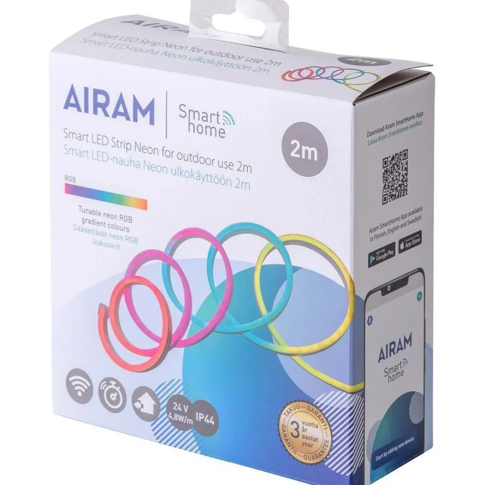 LED-nauha Airam SmartHome Led Strip Neo, RGB, 24V, IP44, 2m
