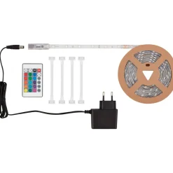 LED-nauha Heat RGB yhteensä 12W IP20 kaukosäädin himmennettävä 3m