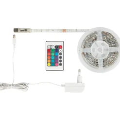 LED-nauha Heat RGB yhteensä 12W IP20 kaukosäädin himmennettävä 3m