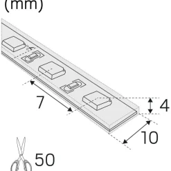 LED-nauha Hide-a-lite LEDstrip RX HDI IP65 24V 4000K 5m