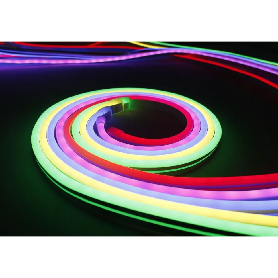 LED-nauha LED Energie Neon RGB+WW 5 m 7 W/m IP44/IP65 500 lm kaukosäädin