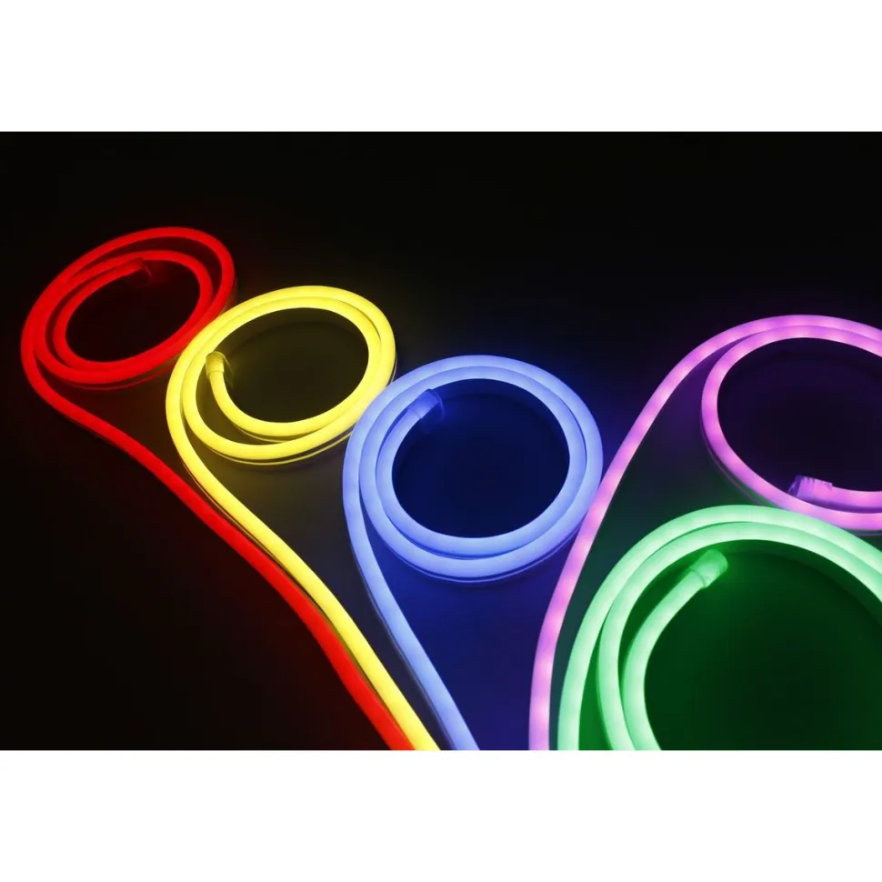 LED-nauha LED Energie Neon RGB+WW 3 m 7 W/m IP44/IP65 500 lm kaukosäädin