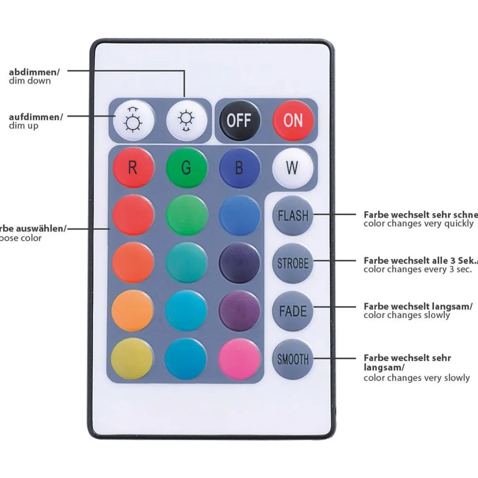 Led-nauha LeuchtenDirekt Teania RGB 10m