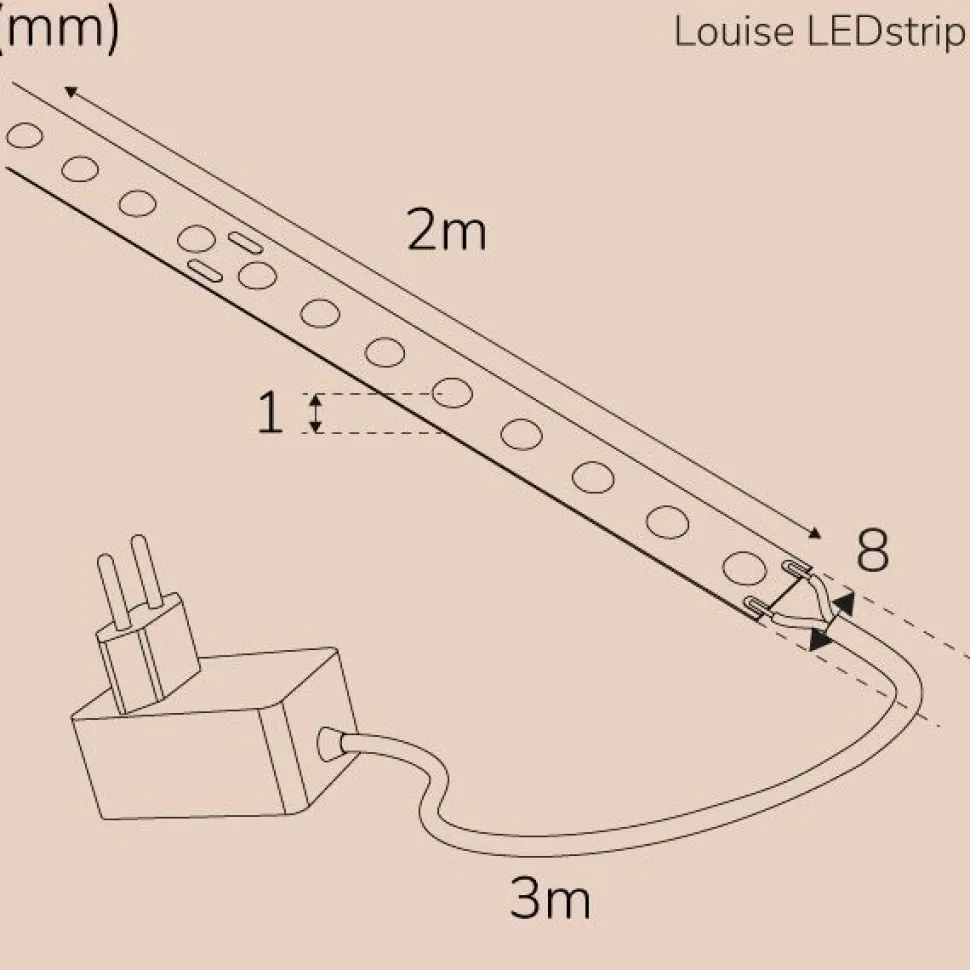 LED-nauha Llitt Louise KIT, DOT, IP20,窶銀