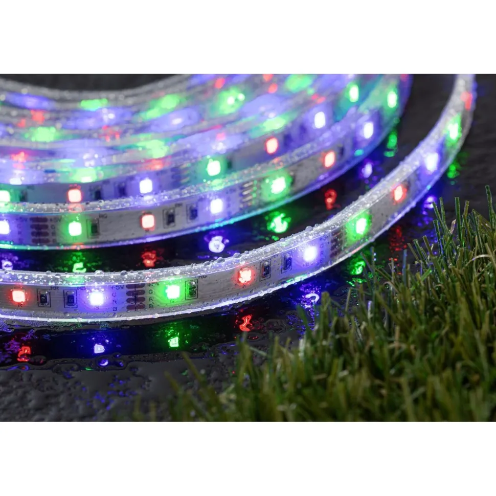 LED-nauha Paulmann Solar aurinkokenno IP44 RGB kaukosäädin, eri pituuksia