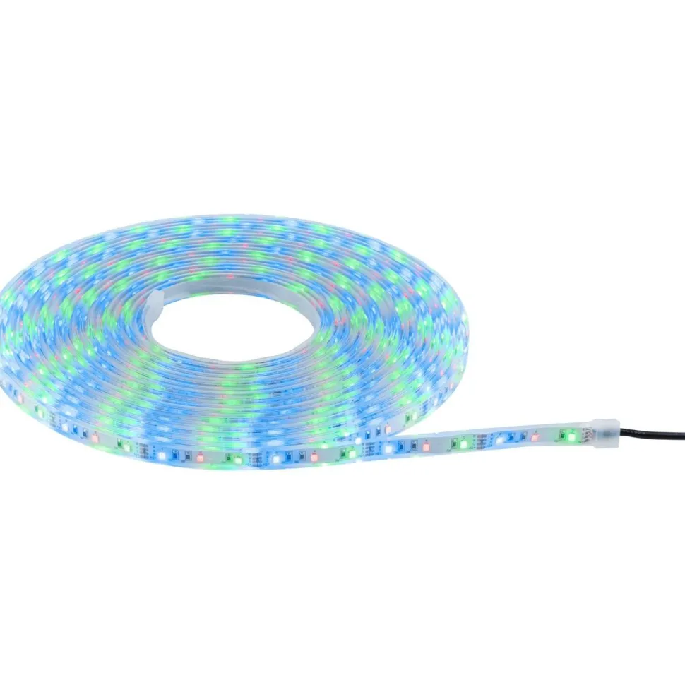 LED-nauha Paulmann Solar aurinkokenno IP44 RGB kaukosäädin, eri pituuksia