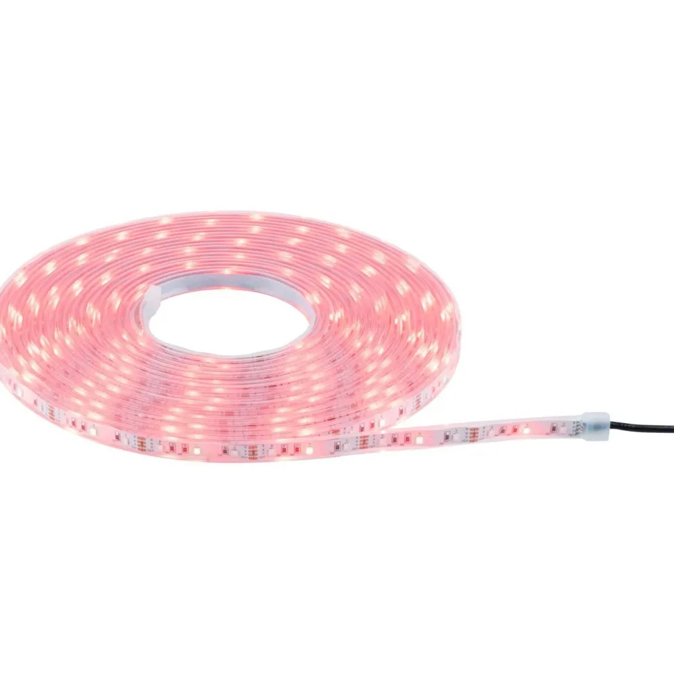LED-nauha Paulmann Solar aurinkokenno IP44 RGB kaukosäädin, eri pituuksia