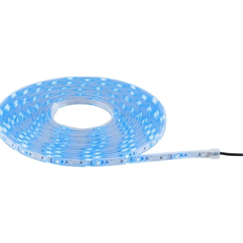 LED-nauha Paulmann Solar aurinkokenno IP44 RGB kaukosäädin, eri pituuksia