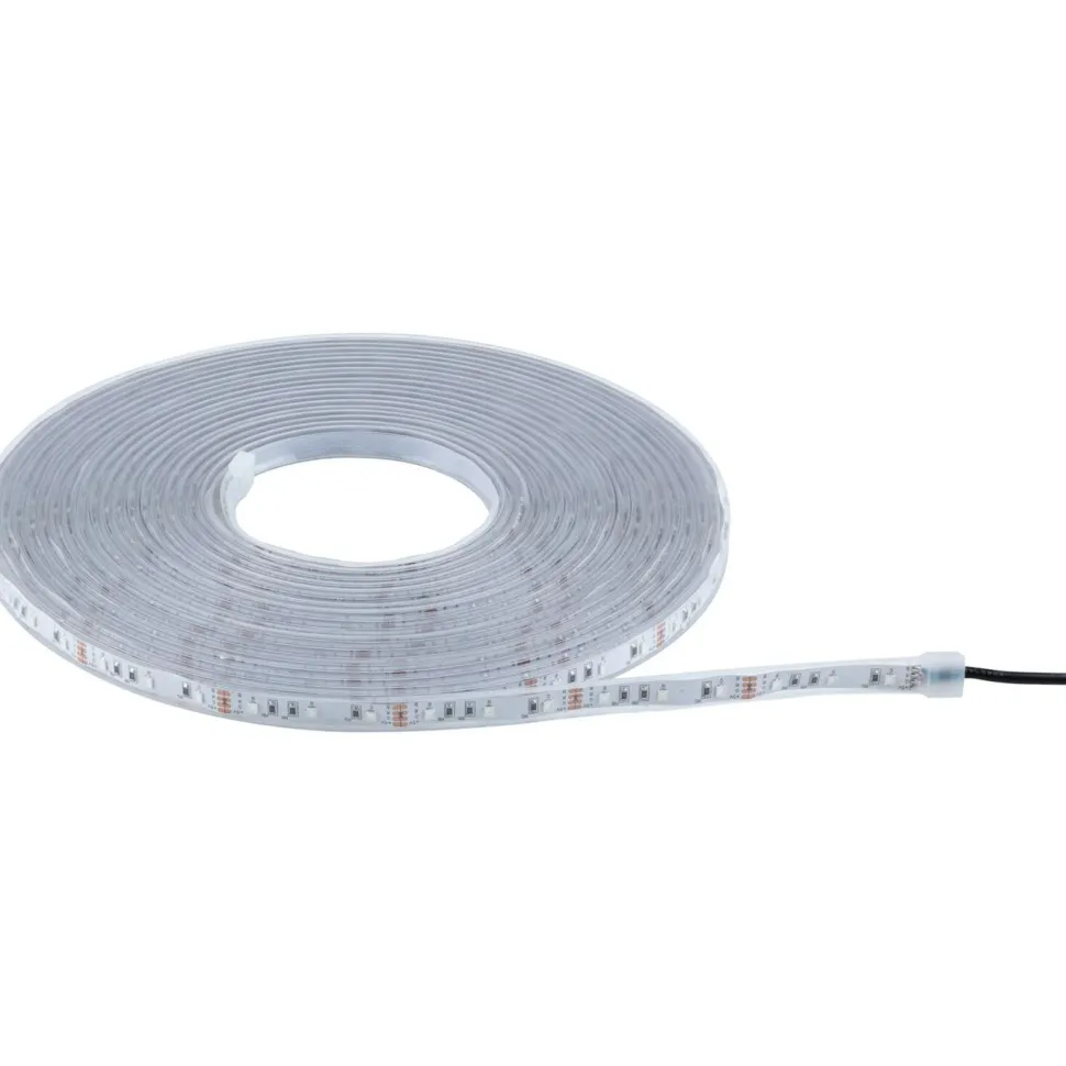 LED-nauha Paulmann Solar aurinkokenno IP44 RGB kaukosäädin, eri pituuksia