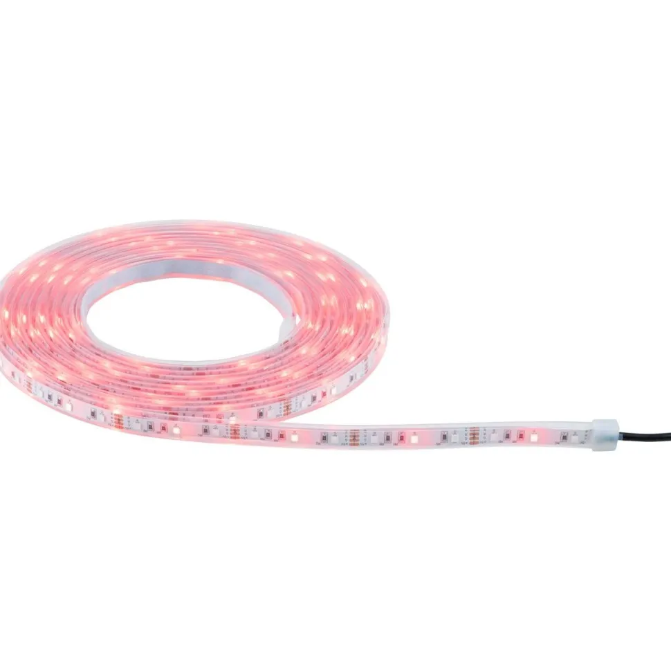 LED-nauha Paulmann Solar aurinkokenno IP44 RGB kaukosäädin, eri pituuksia