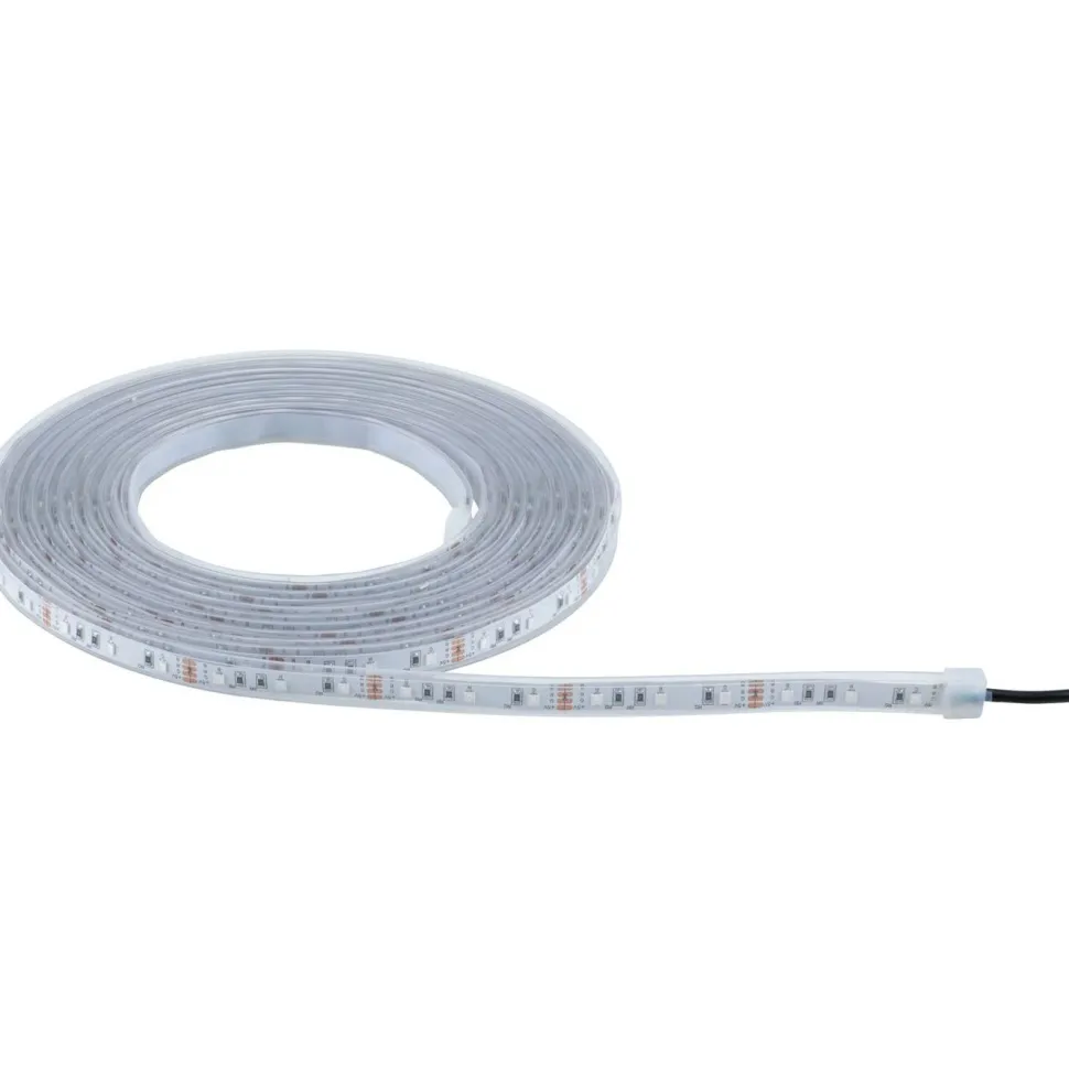 LED-nauha Paulmann Solar aurinkokenno IP44 RGB kaukosäädin, eri pituuksia