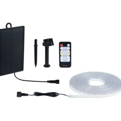 LED-nauha Paulmann Solar 5m aurinkokenno IP44 2.8W 51lm/m 60 LEDiä/m 3000K kaukosäädin