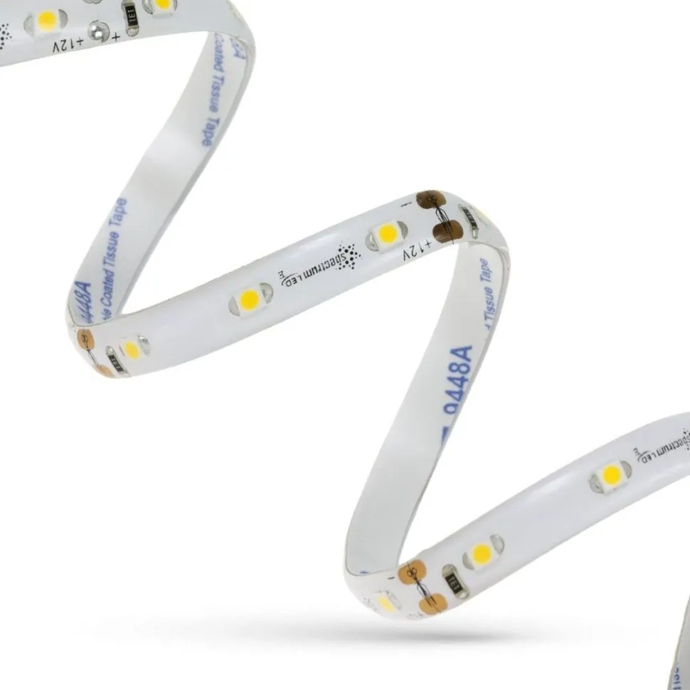 LED-nauha Spectrum 20W 3528 60LED 3000K ilman silikonia, 5m