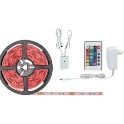 LED-Nauhasetti muuntaja + kaukosäädin Paulmann SimpLED Stripe Set 5m katkaistava RGB