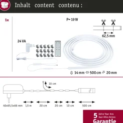 LED-nauhasetti Paulmann SimpLED Delta 1m pinnoitettu 4.5W 660 lm/m 3000K