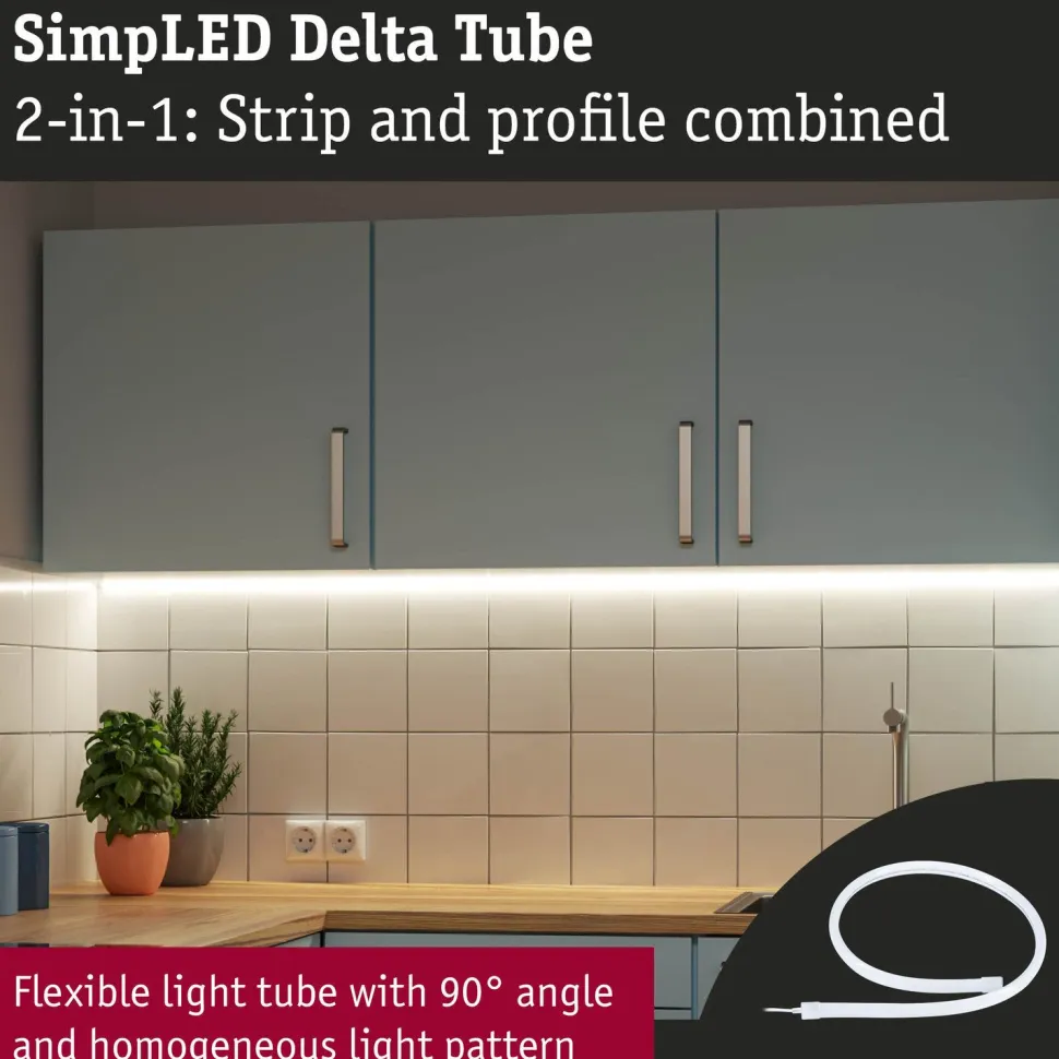 LED-nauhasetti Paulmann SimpLED Delta 1m pinnoitettu 4.5W 660 lm/m 3000K