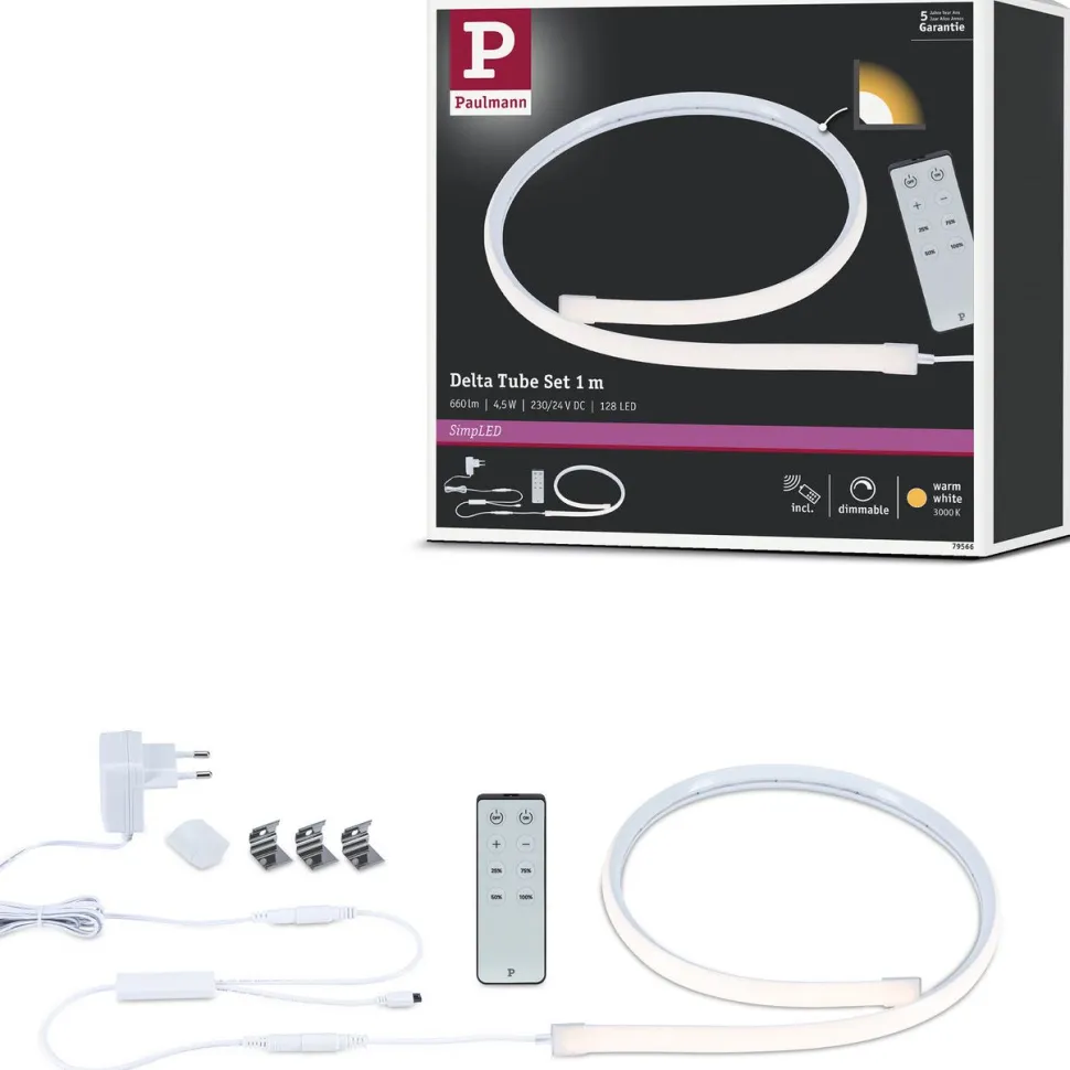 LED-nauhasetti Paulmann SimpLED Delta 1m pinnoitettu 4.5W 660 lm/m 3000K