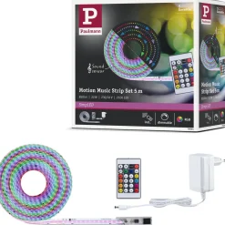 LED-nauhasetti Paulmann SimpLED RGBIC Motion Music 3m pinnoitettu 16W 210 lm/m 420 LEDiä/m RGB 18 VA