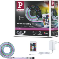 LED-nauhasetti Paulmann SimpLED RGBIC Motion Music 3m pinnoitettu 16W 210 lm/m 420 LEDiä/m RGB 18 VA