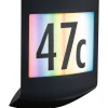 LED-numerovalaisin liike- ja hämärätunnistimella Paulmann Padea, Smart Home Zigbee 3.0, RGBW+, IP44, antrasiitti