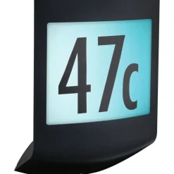 LED-numerovalaisin liike- ja hämärätunnistimella Paulmann Padea, Smart Home Zigbee 3.0, RGBW+, IP44, antrasiitti
