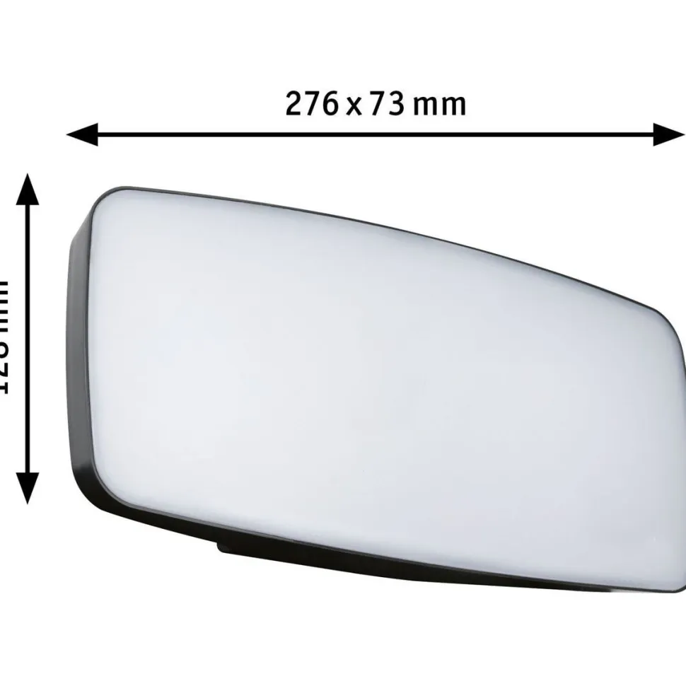 LED-numerovalaisin liike- ja hämärätunnistimella Paulmann Sheera, Smart Home Zigbee 3.0, IP44, 27.6x7.3cm, antrasiitti