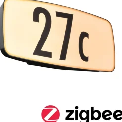 LED-numerovalaisin liike- ja hämärätunnistimella Paulmann Sheera, Smart Home Zigbee 3.0, IP44, 27.6x7.3cm, antrasiitti