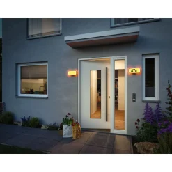 LED-numerovalaisin liike- ja hämärätunnistimella Paulmann Sheera, Smart Home Zigbee 3.0, IP44, 27.6x7.3cm, antrasiitti