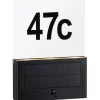LED-numerovalaisin aurinkokennolla Paulmann Neda, IP44, 2200K, liiketunnistin, antrasiitti