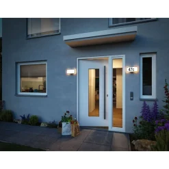 LED-numerovalaisin liike- ja hämärätunnistimella Paulmann Sheera, IP44, 27.6x7.3cm, 3000, antrasiitti
