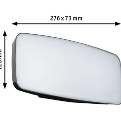 LED-numerovalaisin liike- ja hämärätunnistimella Paulmann Sheera, IP44, 27.6x7.3cm, 3000, antrasiitti