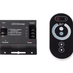 LED-ohjain/kaukosäädin Euroshrink, 12/24V, max 432W