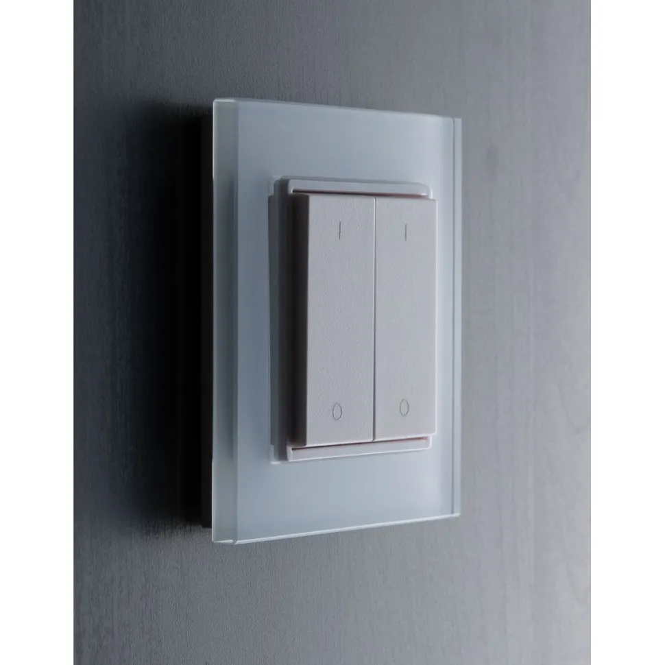 LED-painonappi-himmennin FTLIGHT Perfect 2-osainen 12-36V DC 86x86x13mm