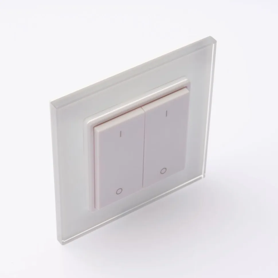 LED-painonappi-himmennin FTLIGHT Perfect 2-osainen 12-36V DC 86x86x13mm