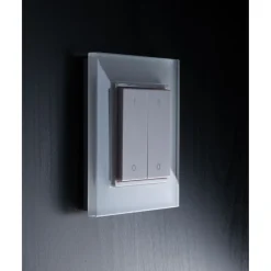LED-painonappi-himmennin FTLIGHT Perfect 2-osainen 12-36V DC 86x86x13mm