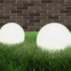 Led-pallovalaisimet 2 kpl 30 cm akryyli