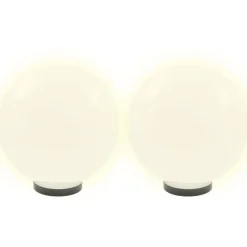 Led-pallovalaisimet 2 kpl 30 cm akryyli