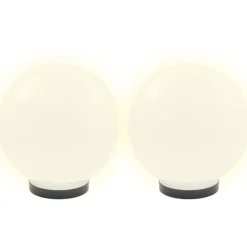 Led-pallovalaisimet 2 kpl 25 cm akryyli