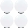 Led-pallovalaisimet 4 kpl 30 cm akryyli