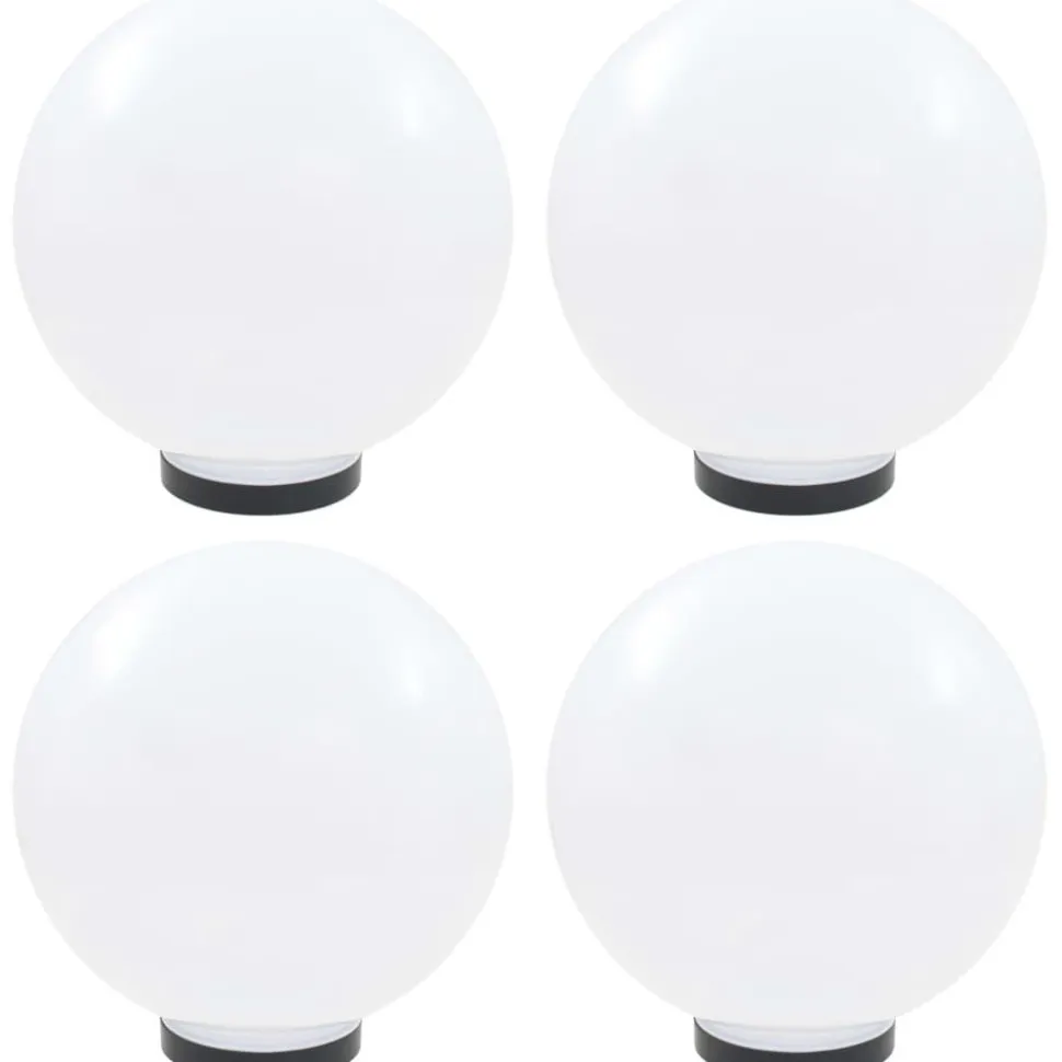 Led-pallovalaisimet 4 kpl 30 cm akryyli
