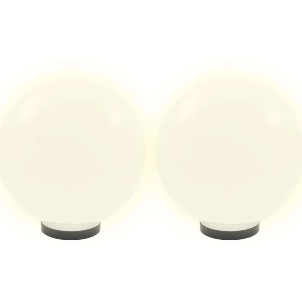 Led-pallovalaisimet 4 kpl 30 cm akryyli