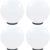 Led-pallovalaisimet 4 kpl 40 cm akryyli